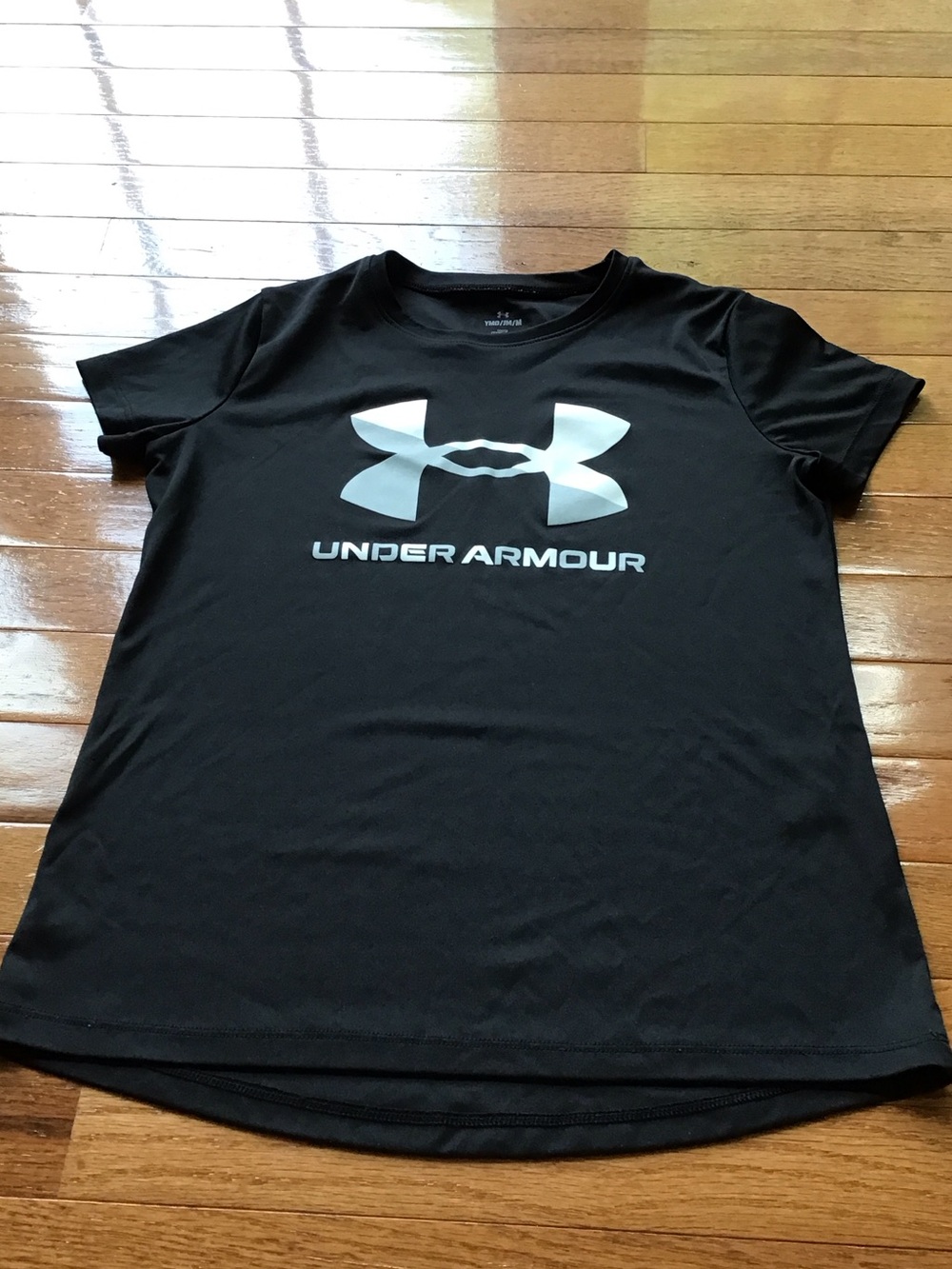 Under Armour Black Tee with White Logo
